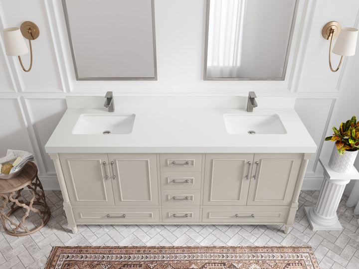 Aberdeen 72 in. W x 22 in. D Double Sink Bathroom Vanity - photo 41