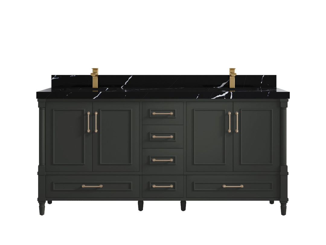 Aberdeen 72 in. W x 22 in. D Double Sink Bathroom Vanity - Willow Bath and Vanity