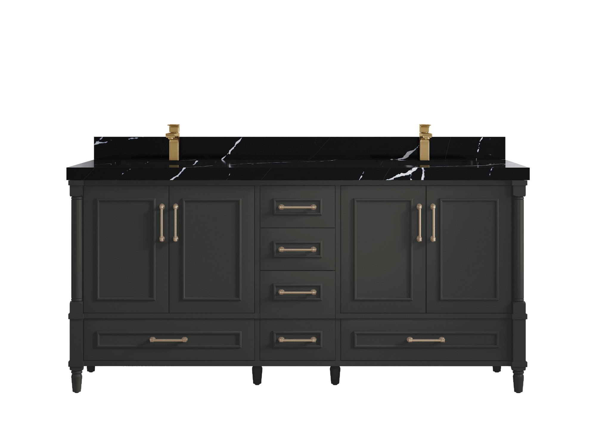 Aberdeen 72 in. W x 22 in. D Double Sink Bathroom Vanity - Willow Bath and Vanity