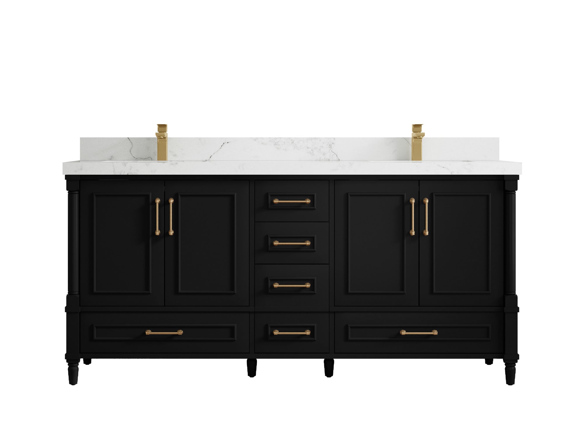 Aberdeen 72 in. W x 22 in. D Double Sink Bathroom Vanity - Willow Bath and Vanity