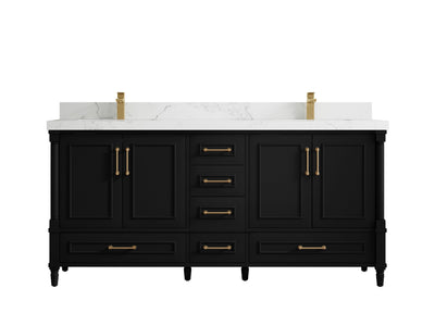 Aberdeen 72 in. W x 22 in. D Double Sink Bathroom Vanity - Willow Bath and Vanity