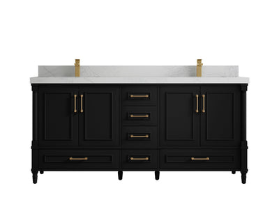 Aberdeen 72 in. W x 22 in. D Double Sink Bathroom Vanity - Willow Bath and Vanity