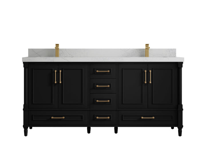 Aberdeen 72 in. W x 22 in. D Double Sink Bathroom Vanity - photo 1
