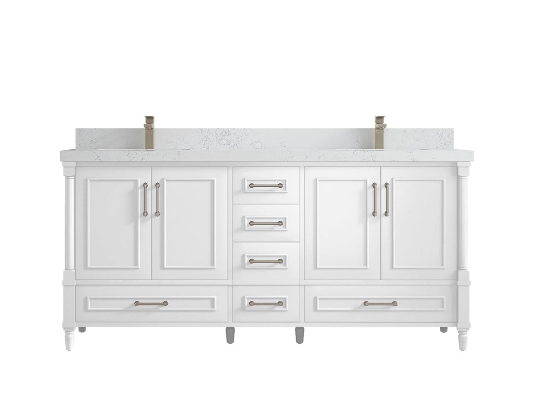 Aberdeen 72 in. W x 22 in. D Double Sink Bathroom Vanity - Willow Bath and Vanity