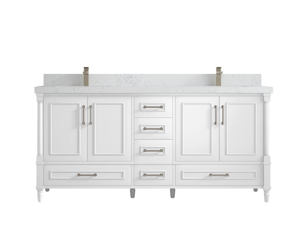 Aberdeen 72 in. W x 22 in. D Double Sink Bathroom Vanity - Willow Bath and Vanity