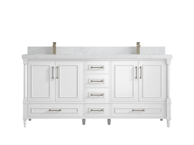 Aberdeen 72 in. W x 22 in. D Double Sink Bathroom Vanity - Willow Bath and Vanity