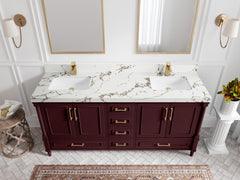 Aberdeen 72 in. W x 22 in. D Double Sink Bathroom Vanity - photo 35