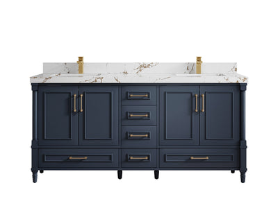 Aberdeen 72 in. W x 22 in. D Double Sink Bathroom Vanity - Willow Bath and Vanity