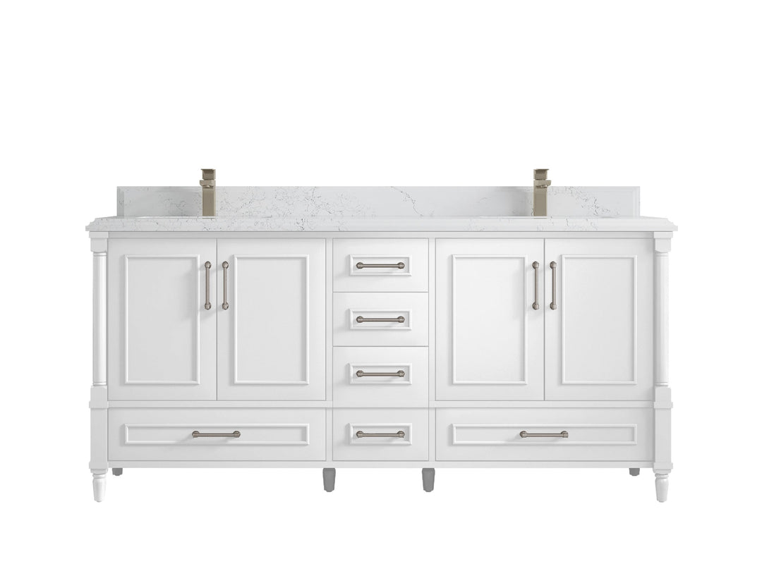 Aberdeen 72 in. W x 22 in. D Double Sink Bathroom Vanity - Willow Bath and Vanity