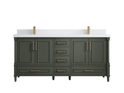 Aberdeen 72 in. W x 22 in. D Double Sink Bathroom Vanity - Willow Bath and Vanity