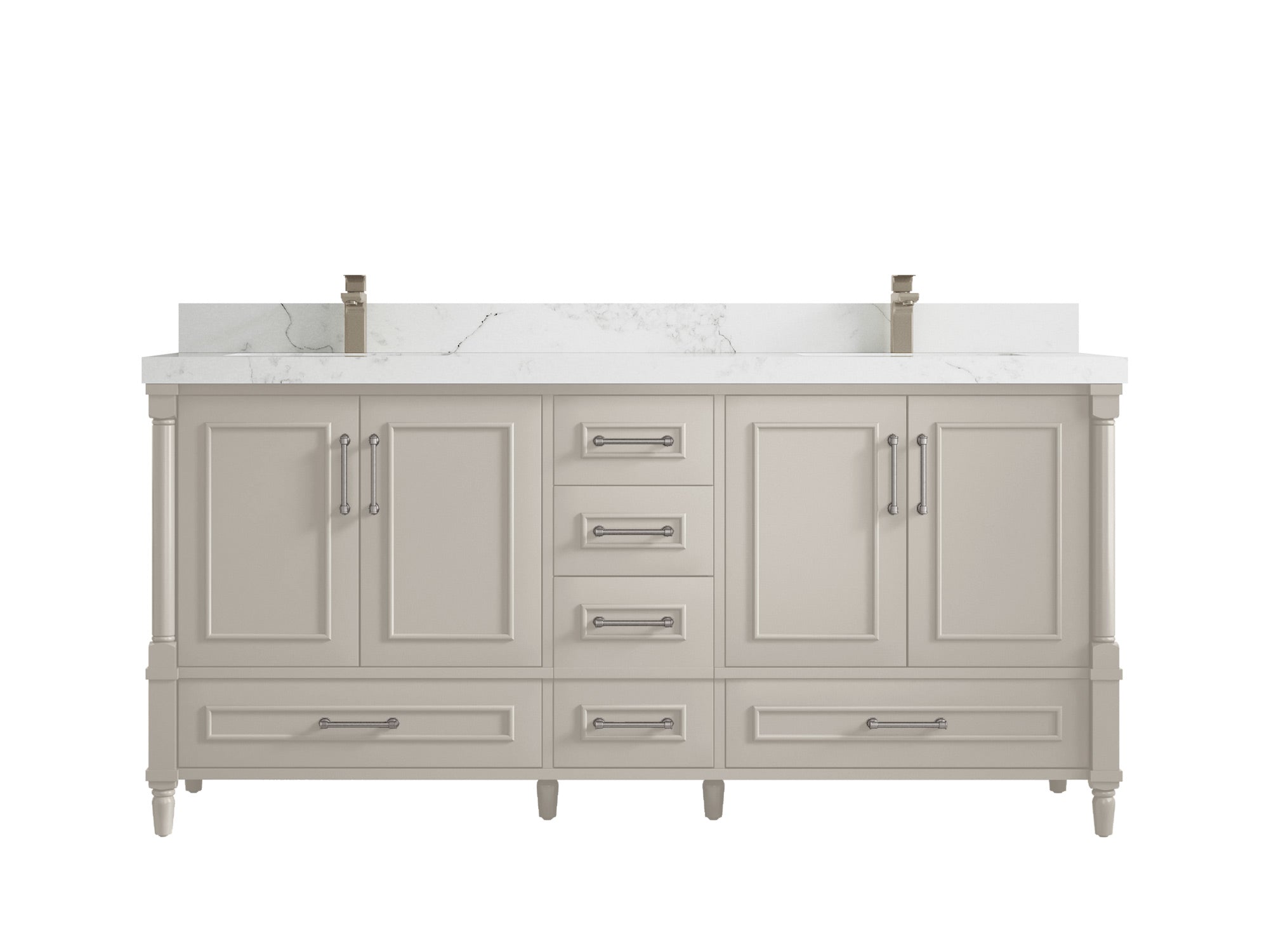Aberdeen 72 in. W x 22 in. D Double Sink Bathroom Vanity - Willow Bath and Vanity