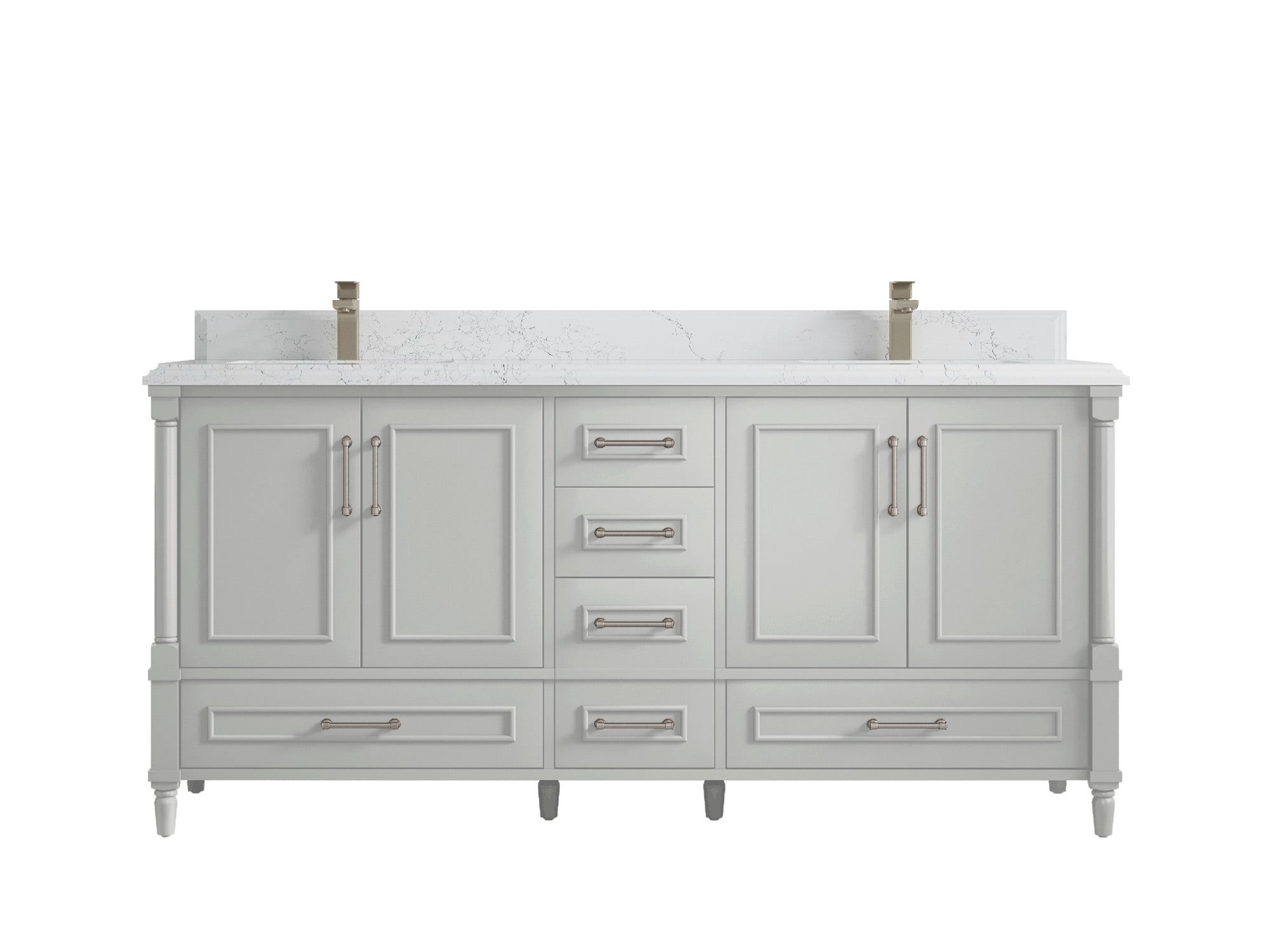 Aberdeen 72 in. W x 22 in. D Double Sink Bathroom Vanity - Willow Bath and Vanity