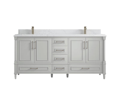 Aberdeen 72 in. W x 22 in. D Double Sink Bathroom Vanity - Willow Bath and Vanity