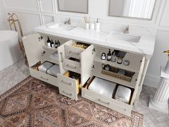 Aberdeen 72 in. W x 22 in. D Double Sink Bathroom Vanity - photo 3