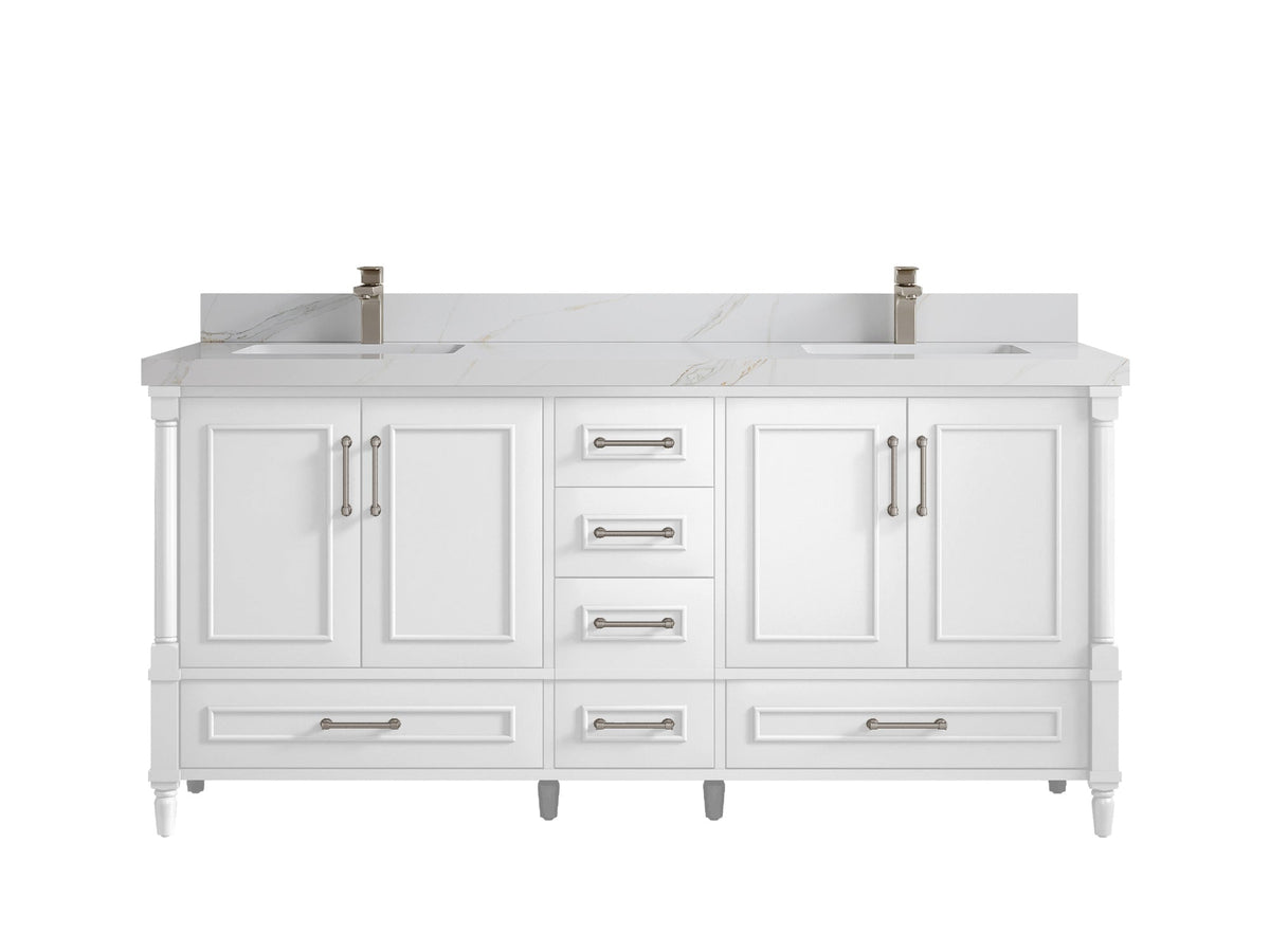 Aberdeen 72 in. W x 22 in. D Double Sink Bathroom Vanity - Willow Bath and Vanity