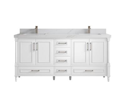 Aberdeen 72 in. W x 22 in. D Double Sink Bathroom Vanity - Willow Bath and Vanity