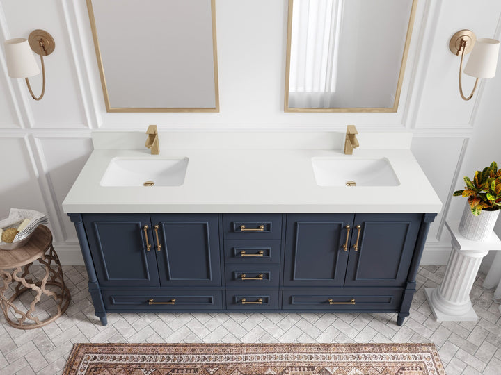 Aberdeen 72 in. W x 22 in. D Double Sink Bathroom Vanity - photo 41