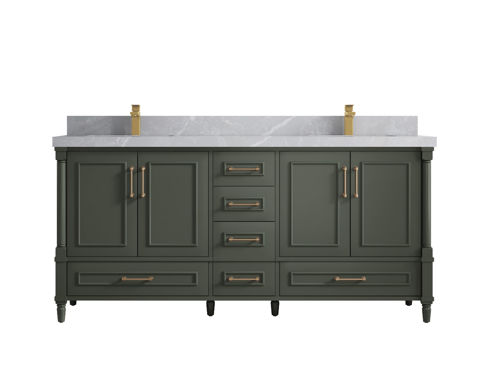 Aberdeen 72 in. W x 22 in. D Double Sink Bathroom Vanity - Willow Bath and Vanity
