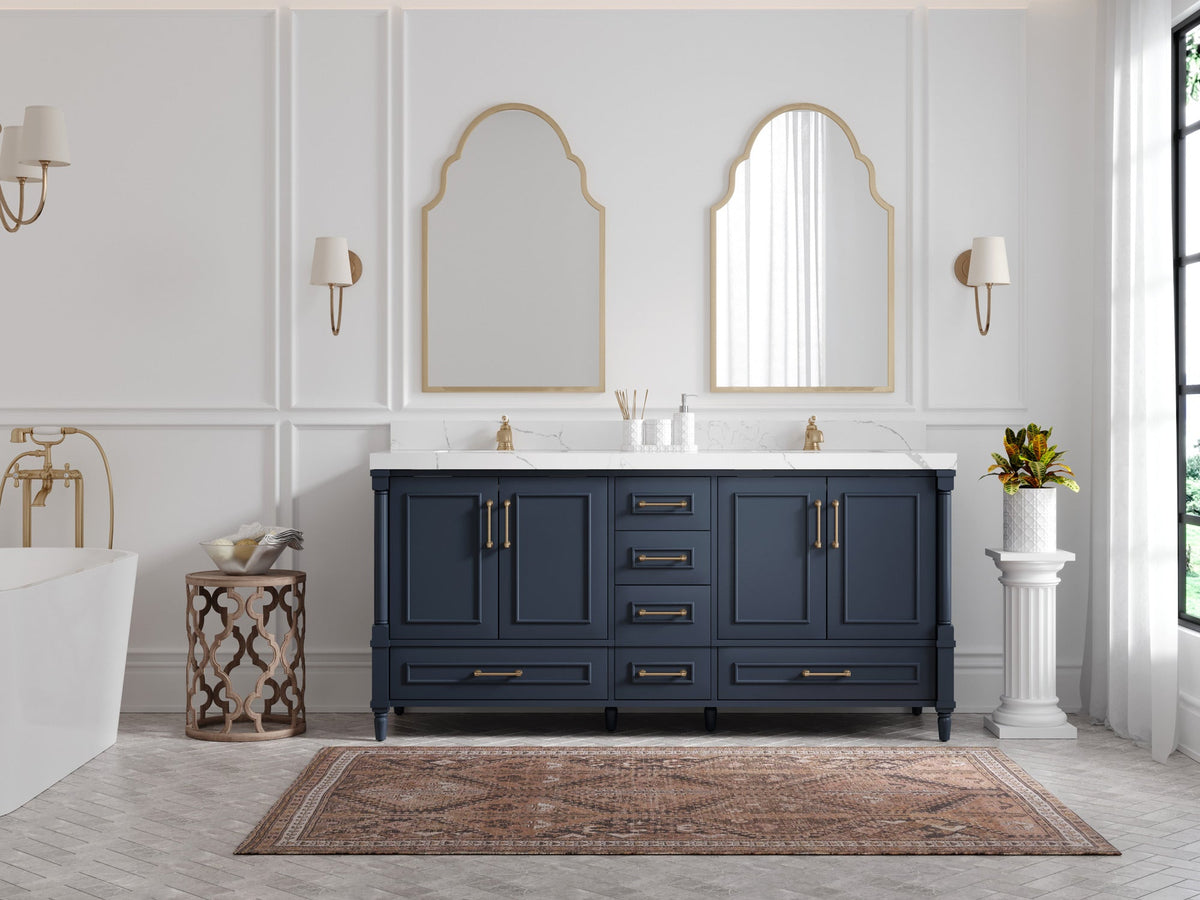 Aberdeen 72 in. W x 22 in. D Double Sink Bathroom Vanity - Willow Bath and Vanity
