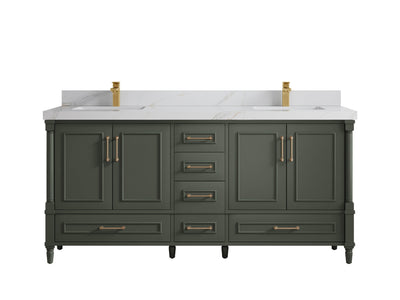 Aberdeen 72 in. W x 22 in. D Double Sink Bathroom Vanity - Willow Bath and Vanity