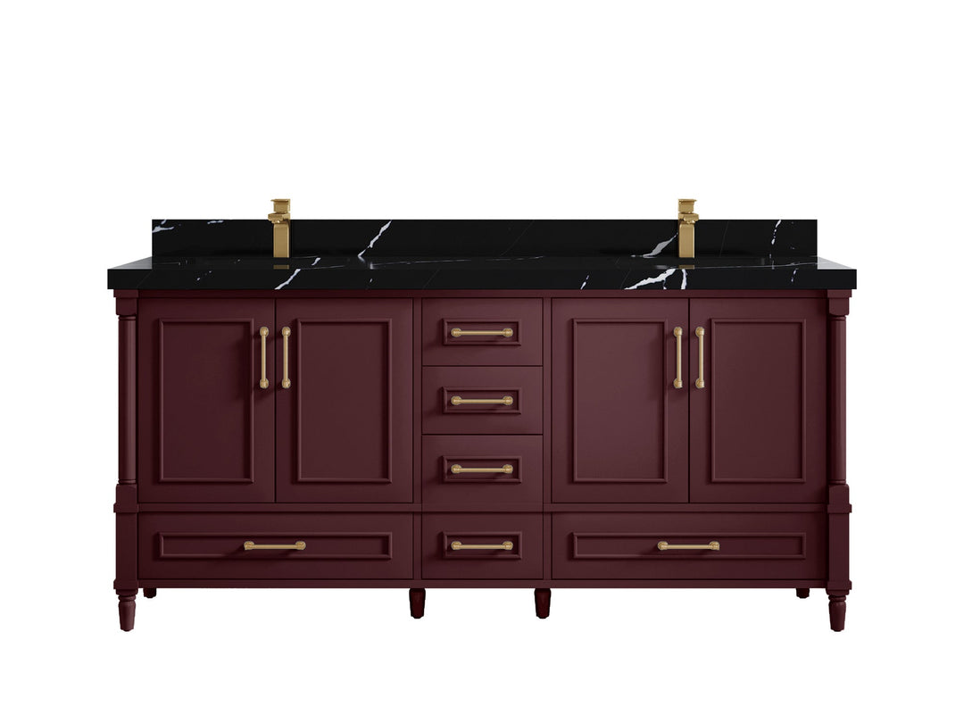 Aberdeen 72 in. W x 22 in. D Double Sink Bathroom Vanity - Willow Bath and Vanity