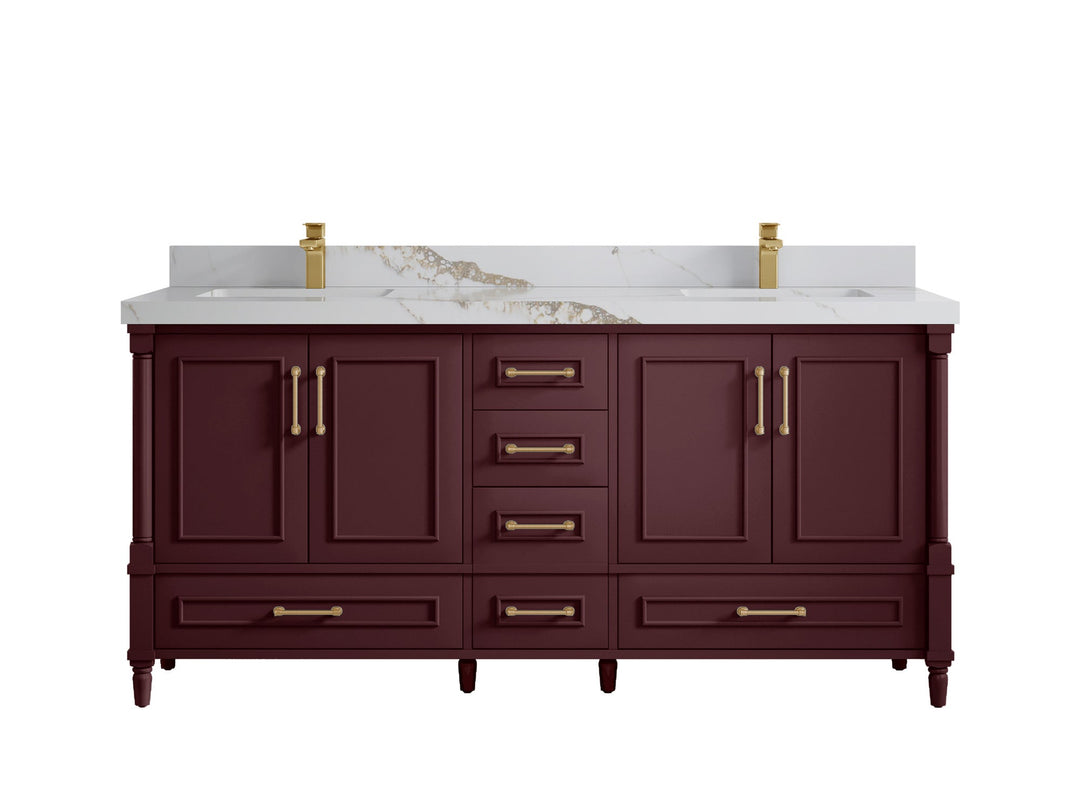 Aberdeen 72 in. W x 22 in. D Double Sink Bathroom Vanity - Willow Bath and Vanity