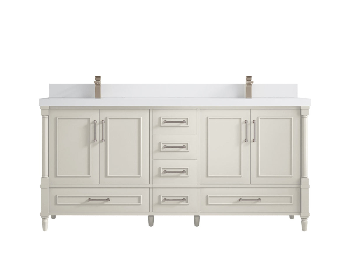 Aberdeen 72 in. W x 22 in. D Double Sink Bathroom Vanity - Willow Bath and Vanity