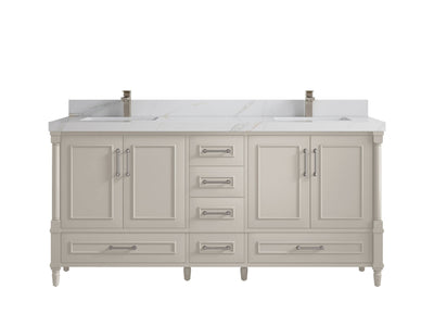 Aberdeen 72 in. W x 22 in. D Double Sink Bathroom Vanity - Willow Bath and Vanity