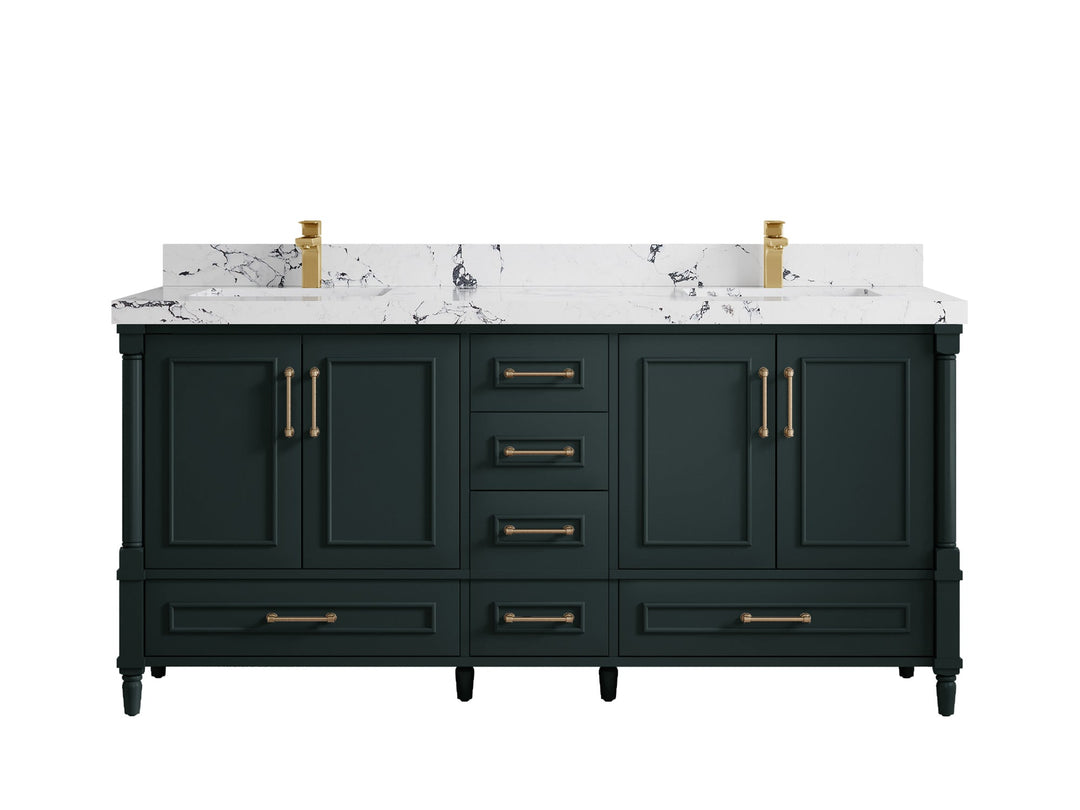 Aberdeen 72 in. W x 22 in. D Double Sink Bathroom Vanity - Willow Bath and Vanity