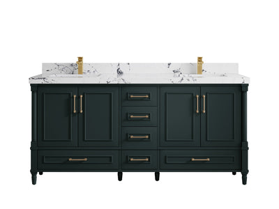 Aberdeen 72 in. W x 22 in. D Double Sink Bathroom Vanity - Willow Bath and Vanity