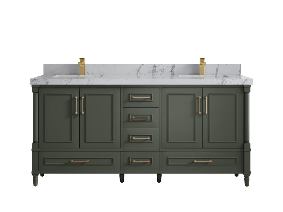 Aberdeen 72 in. W x 22 in. D Double Sink Bathroom Vanity - Willow Bath and Vanity