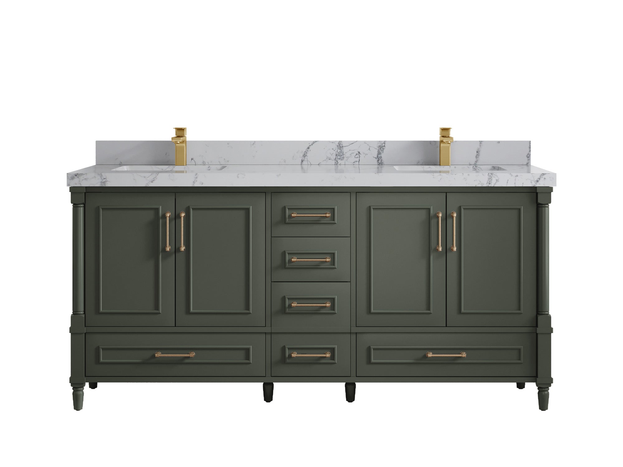 Aberdeen 72 in. W x 22 in. D Double Sink Bathroom Vanity - Willow Bath and Vanity