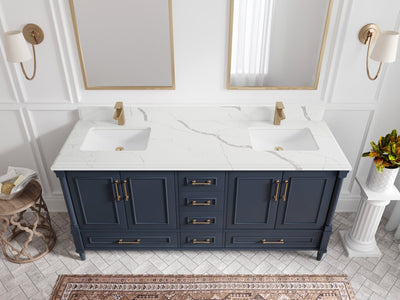 Aberdeen 72 in. W x 22 in. D Double Sink Bathroom Vanity - Willow Bath and Vanity