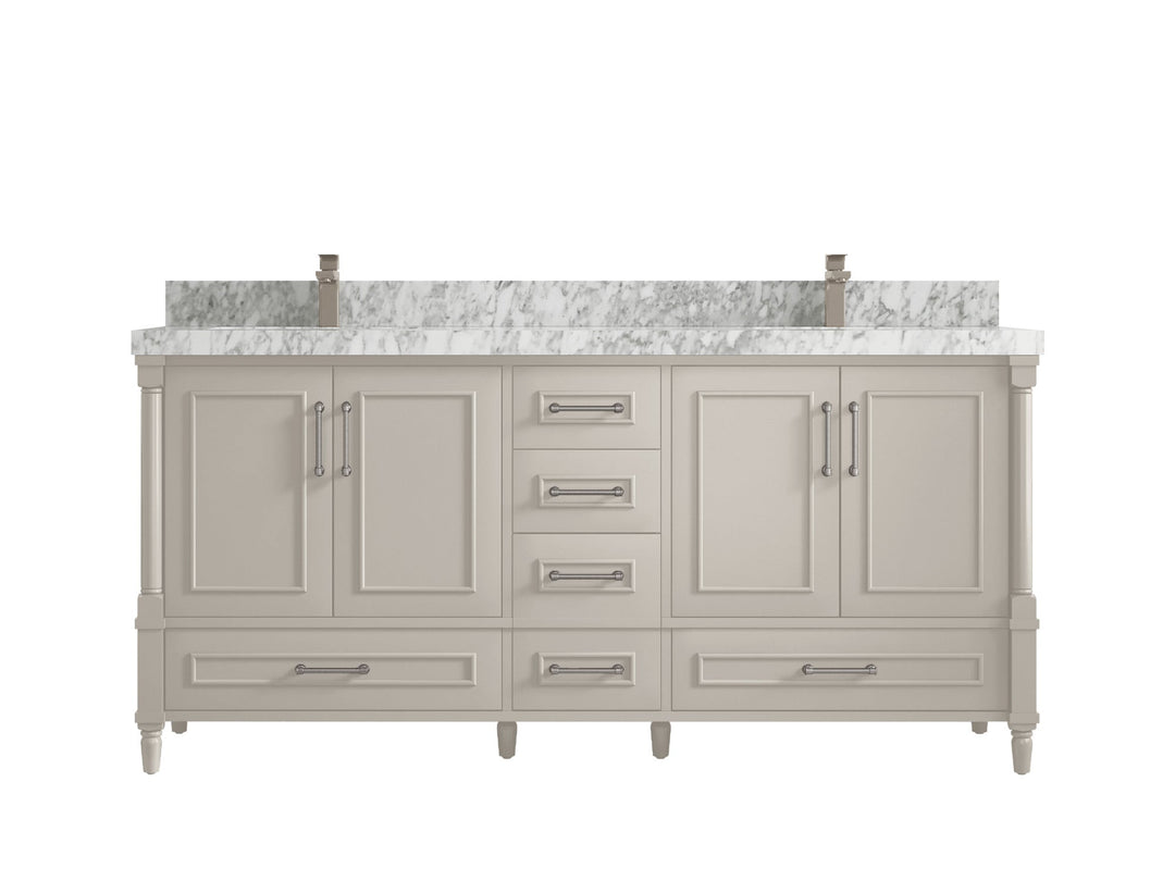 Aberdeen 72 in. W x 22 in. D Double Sink Bathroom Vanity - Willow Bath and Vanity