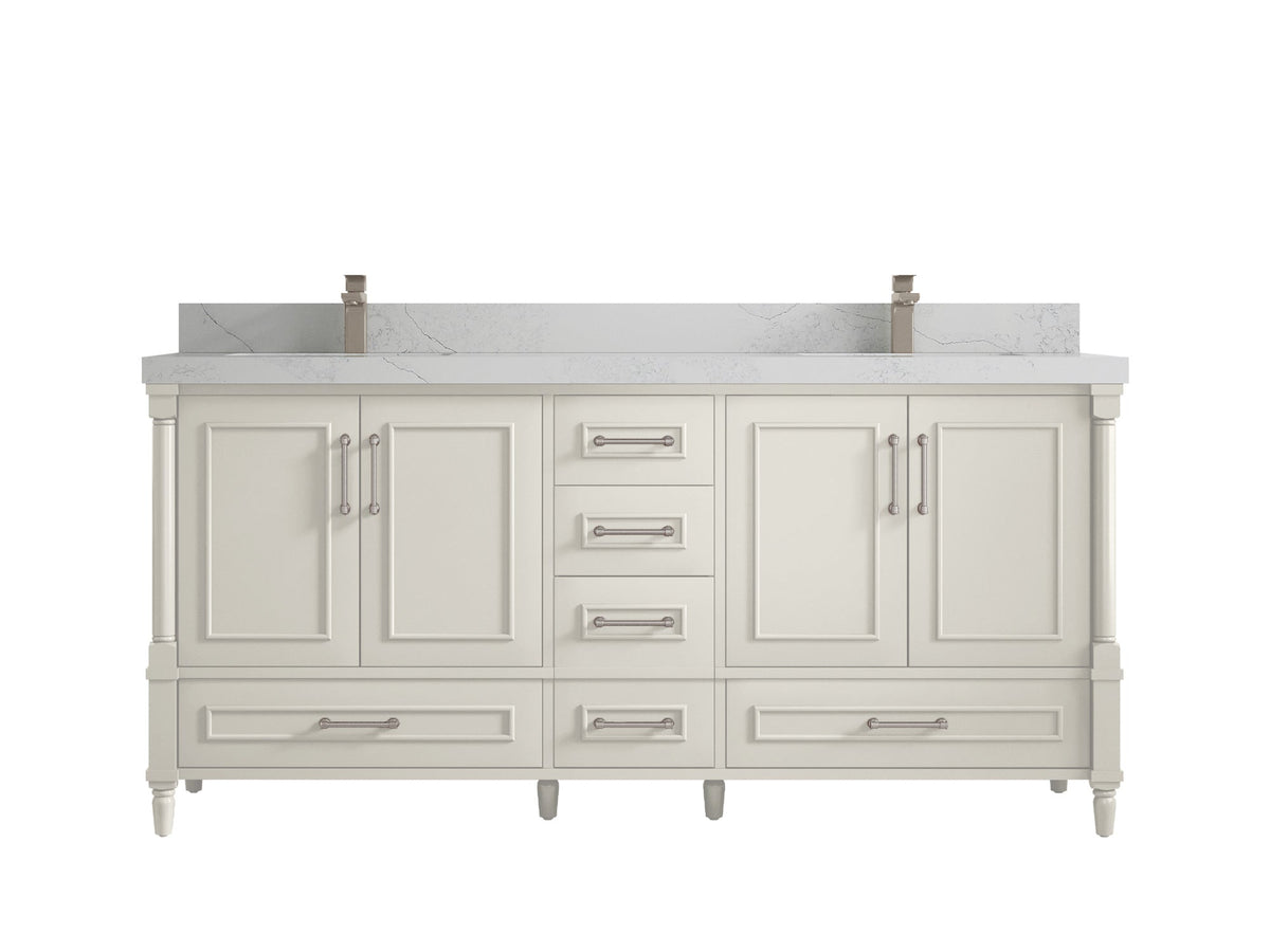 Aberdeen 72 in. W x 22 in. D Double Sink Bathroom Vanity - Willow Bath and Vanity