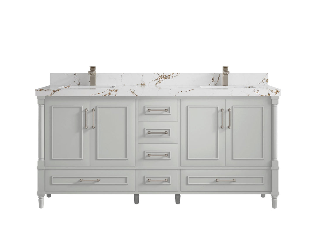 Aberdeen 72 in. W x 22 in. D Double Sink Bathroom Vanity - Willow Bath and Vanity