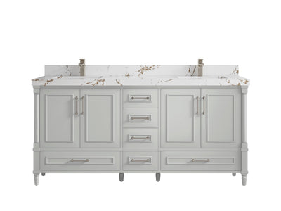 Aberdeen 72 in. W x 22 in. D Double Sink Bathroom Vanity - Willow Bath and Vanity