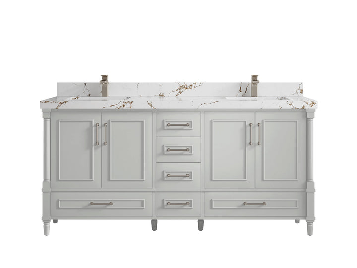 Aberdeen 72 in. W x 22 in. D Double Sink Bathroom Vanity - photo 35