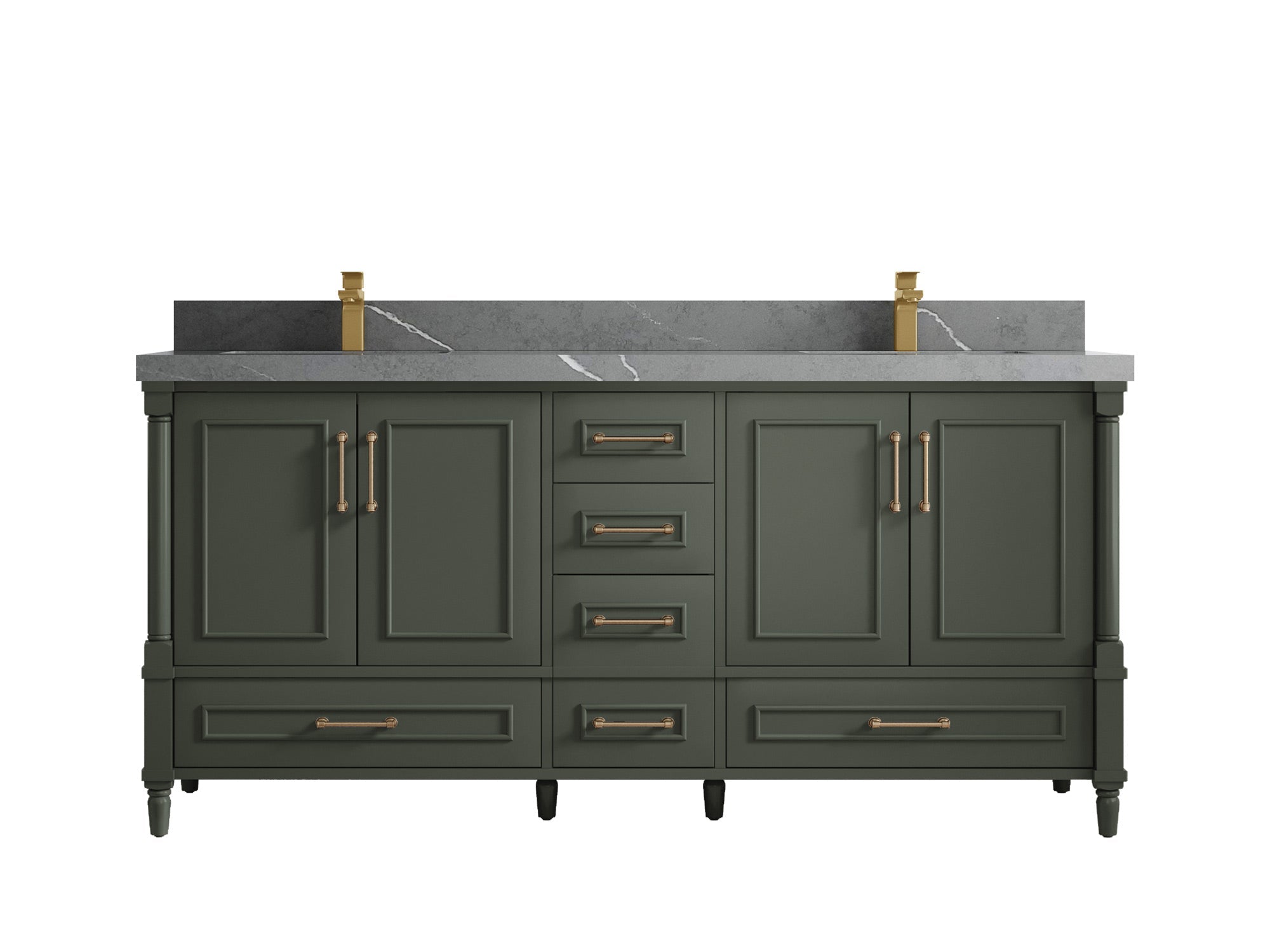 Aberdeen 72 in. W x 22 in. D Double Sink Bathroom Vanity - Willow Bath and Vanity