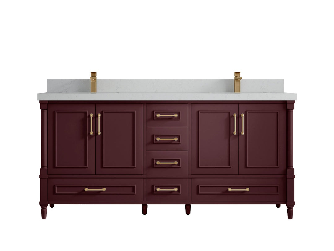 Aberdeen 72 in. W x 22 in. D Double Sink Bathroom Vanity - Willow Bath and Vanity