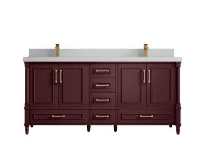 Aberdeen 72 in. W x 22 in. D Double Sink Bathroom Vanity - Willow Bath and Vanity