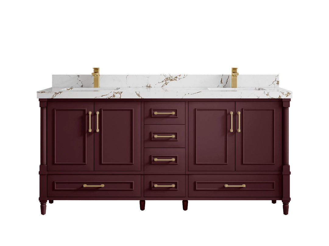 Aberdeen 72 in. W x 22 in. D Double Sink Bathroom Vanity - Willow Bath and Vanity