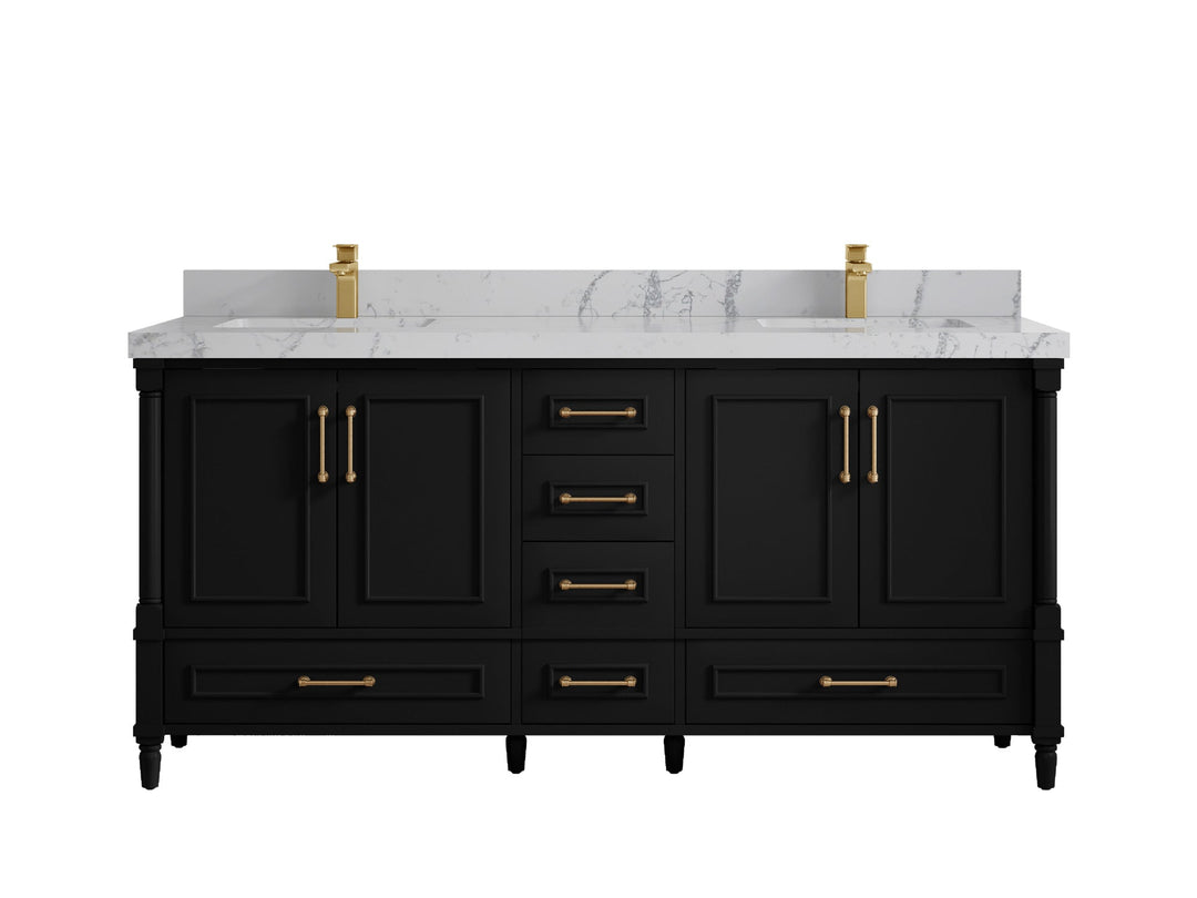 Aberdeen 72 in. W x 22 in. D Double Sink Bathroom Vanity - Willow Bath and Vanity
