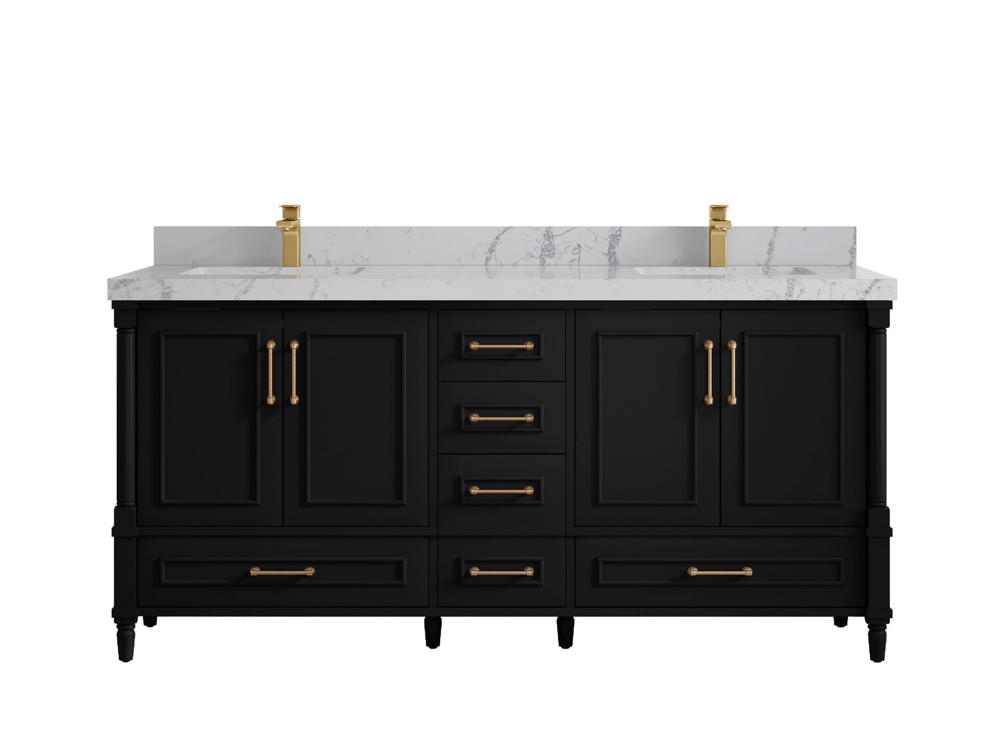 Aberdeen 72 in. W x 22 in. D Double Sink Bathroom Vanity - Willow Bath and Vanity