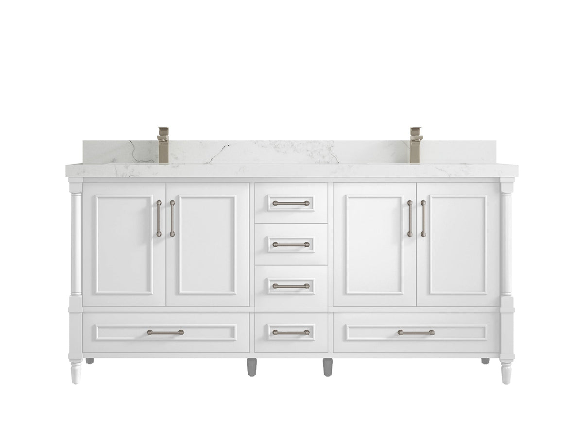Aberdeen 72 in. W x 22 in. D Double Sink Bathroom Vanity - Willow Bath and Vanity