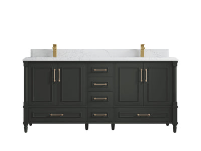Aberdeen 72 in. W x 22 in. D Double Sink Bathroom Vanity - Willow Bath and Vanity