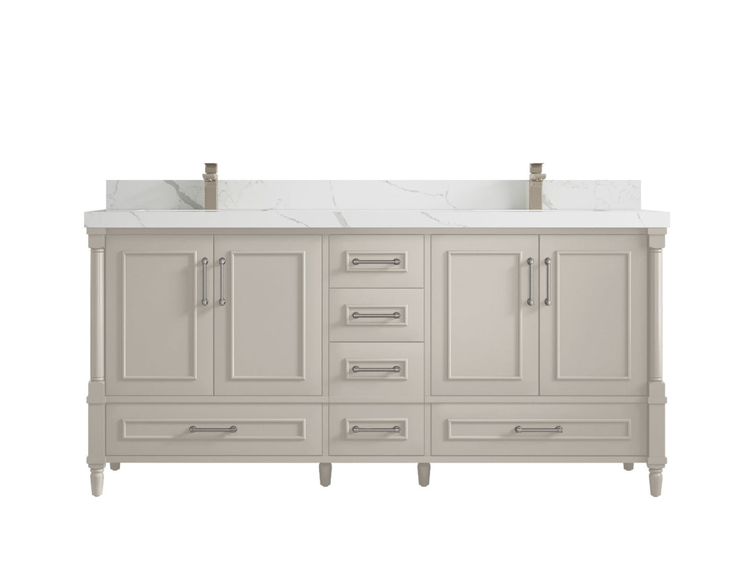 Aberdeen 72 in. W x 22 in. D Double Sink Bathroom Vanity - Willow Bath and Vanity