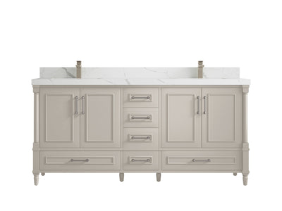 Aberdeen 72 in. W x 22 in. D Double Sink Bathroom Vanity - Willow Bath and Vanity
