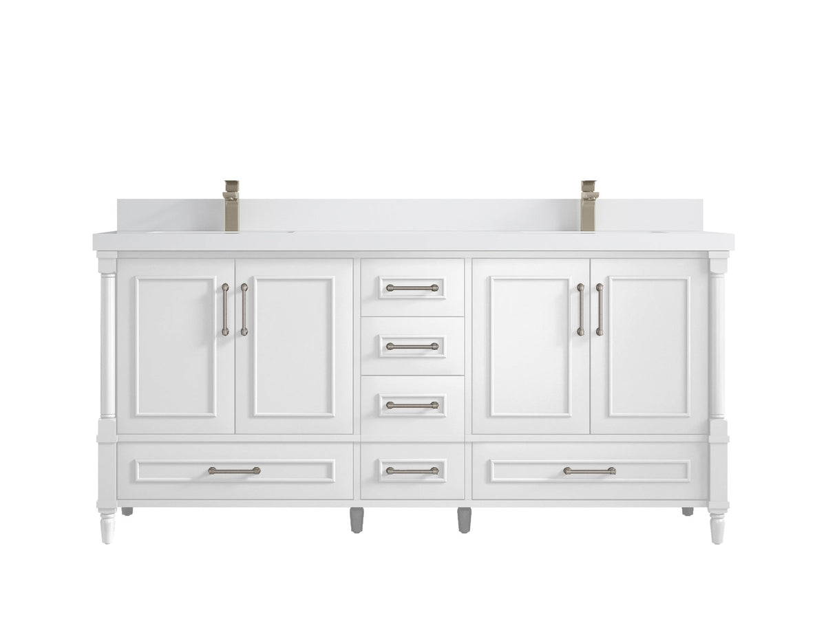 Aberdeen 72 in. W x 22 in. D Double Sink Bathroom Vanity - Willow Bath and Vanity