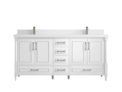 Aberdeen 72 in. W x 22 in. D Double Sink Bathroom Vanity - Willow Bath and Vanity